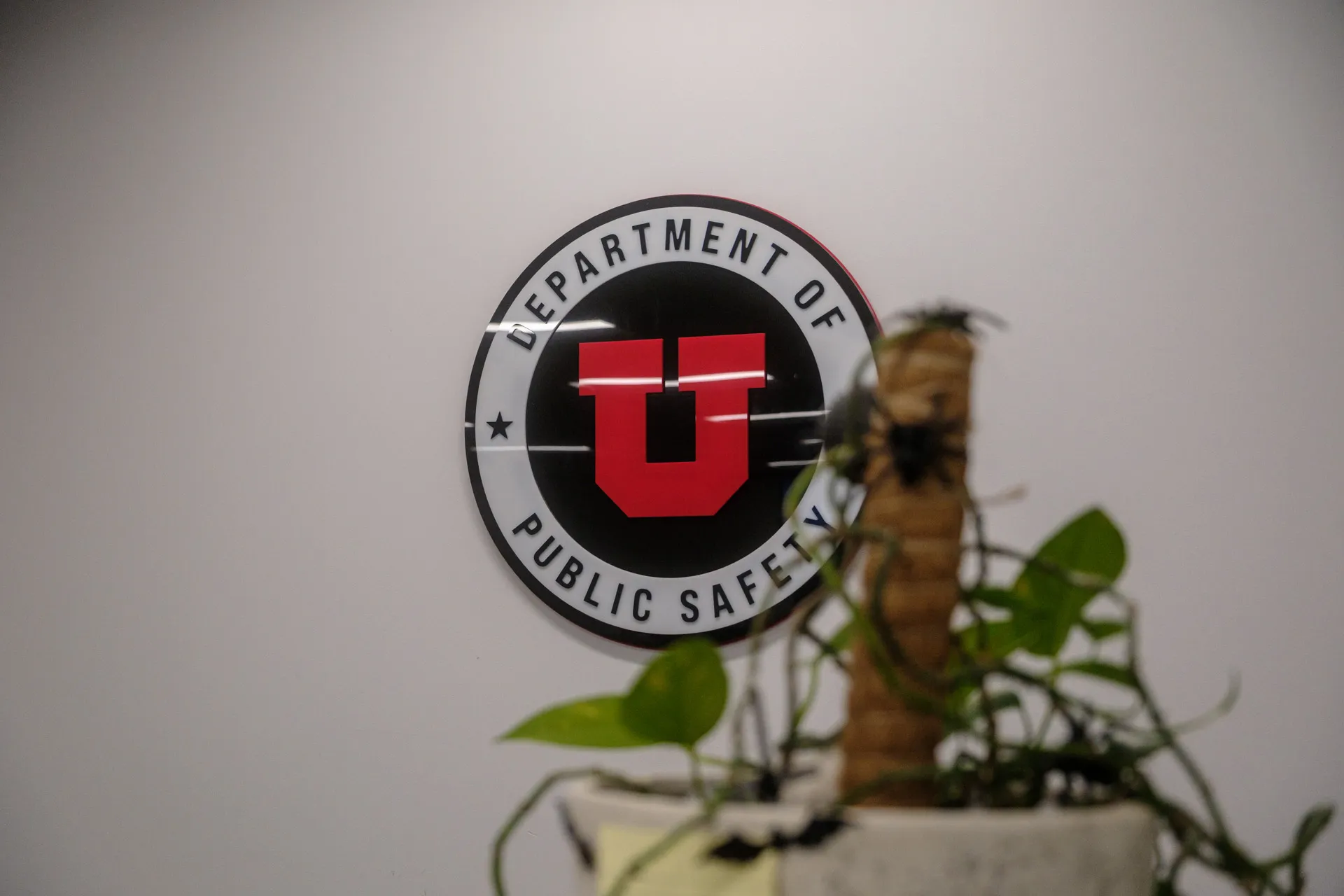 University of Utah Police Department wall sign design